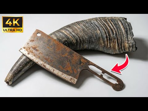 Easy Way to Repair a Broken Knife Handle Using a Scrap Buffalo Horn – Anyone Can Do It!