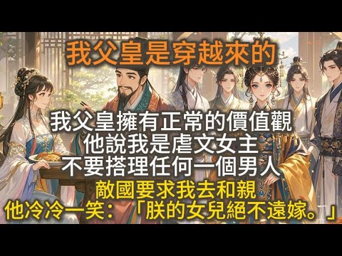 完結爽文：我父皇是穿越來的，擁有正常的價值觀。他說我是虐文女主，不要搭理任何一個男人。敵國要求我去和親，他冷冷一笑：「朕的女兒絕不遠嫁。」