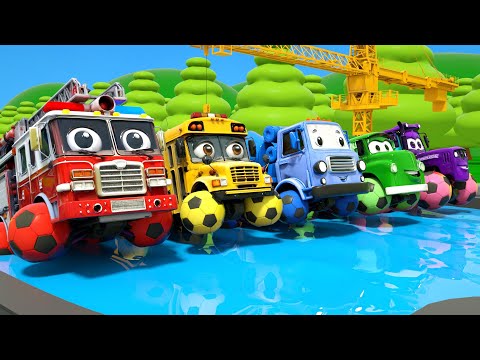 Color Balls & Sing a Song! | Wheels On the Bus | Baby Nursery Rhymes