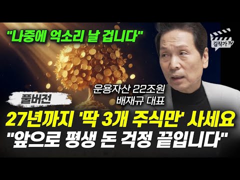 27년까지 '딱 3개 주식만' 사세요, 앞으로 평생 돈 걱정 끝입니다 (배재규 대표 풀버전)