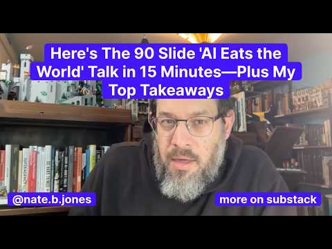 Here's the 90 Slide 'AI Eats the World' Talk in 15 Minutes—Plus My Top Takeaways