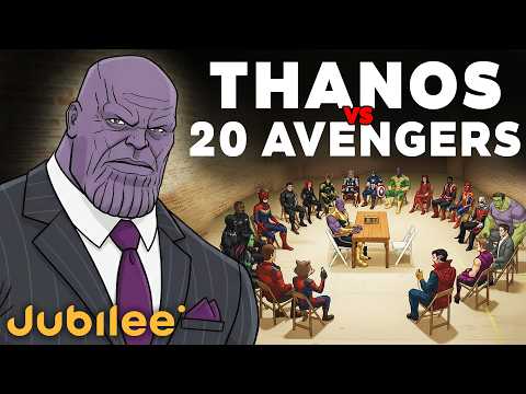 Thanos vs 20 Avengers (Jubilee Parody)
