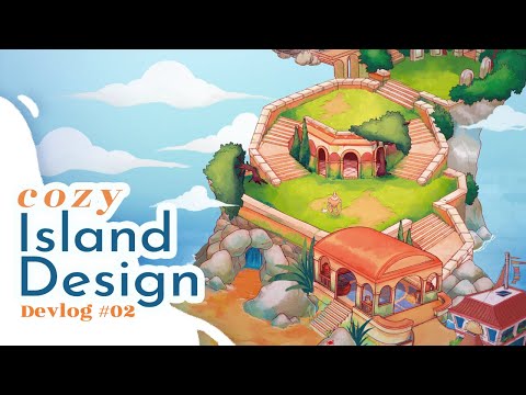 Cozy Island Design Process! ✿ || GOLEMBERT Devlog #02