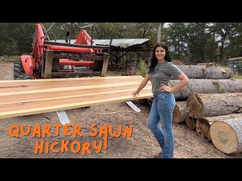 What happens when you QUARTER SAW HICKORY???