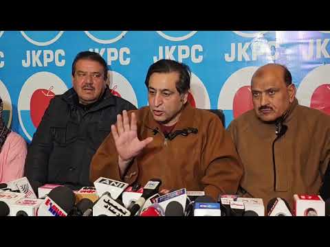Sajad Lone held  Press Conference at JKPC Headquarters