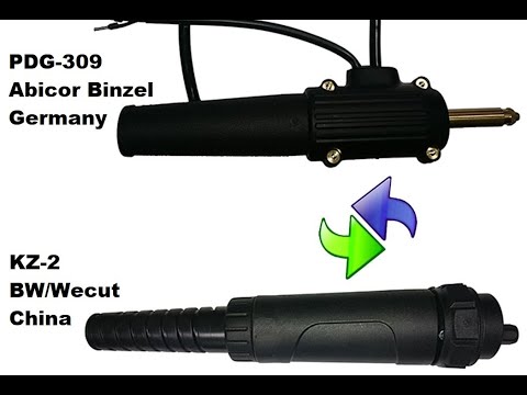 Изменение типа подключения рукава с ПДГ-309 Binzel на евроразъем KZ-2 от китайской горелки BW, Wecut