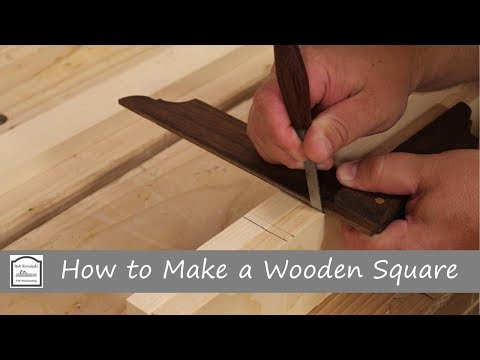 How to Make a Wooden Try Square - Hand Tool Woodworking