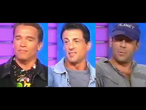 Schwarzenegger, Stallone, Willis interview 1993