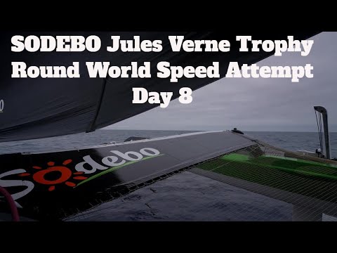 WoW SODEBO Jules Verne Trophy Round the world Sailing Speed Attempt Days 5-8 Southern Alantic Ocean