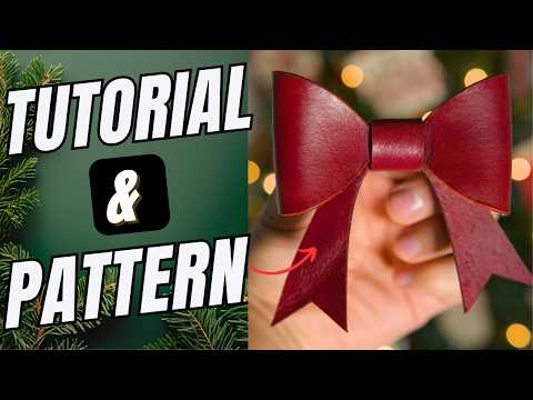 Beginner Leathercraft Project: DIY Leather Bow Tutorial (Cutting, Stitching, and Assembly)