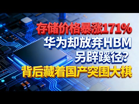 疯了！存储价格暴涨171%，华为却放弃HBM另辟蹊径？背后藏着国产突围大棋不跟HBM内卷？AI存储格局要变天了？二零二五存储大战，中国芯片的机会在哪？