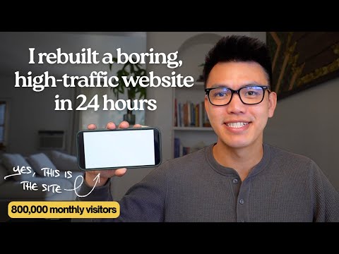This Boring Website Gets 800,000 Monthly Visits… So I Rebuilt It in 24 Hours