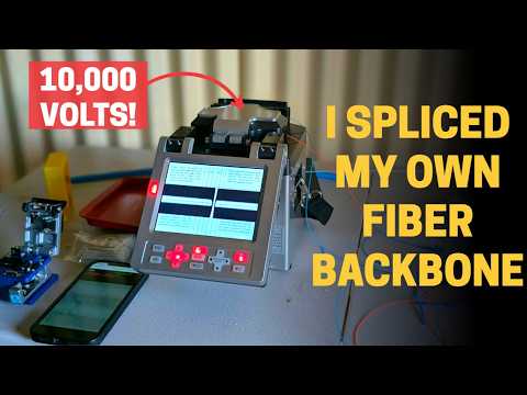I spliced my own farm fiber backbone - it's easier than you think!