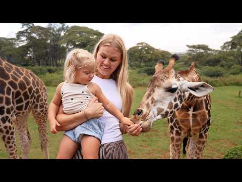 Feeding Giraffes + Eating Breakfast with them in Kenya Africa
