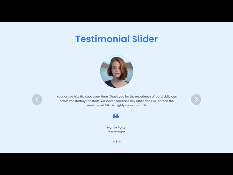 How to Make Responsive Testimonial Slider in HTML CSS & JavaScript | SwiperJs