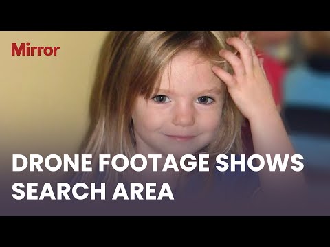 Madeleine McCann: New drone footage shows search area