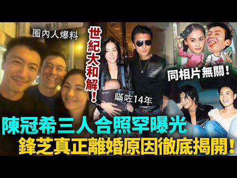 世紀大和解！張柏芝謝霆鋒陳冠希三人合照罕曝光！鋒芝真正離婚原因徹底揭開，同相片無關！瞞咗14年，邊個都諗唔到呢個原因！#張柏芝 #謝霆鋒