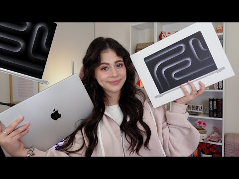 UNBOXING NEW M5 MACBOOK PRO *THE PRETTY SILVER, set up and aesthetics* 👩🏻‍💻✨