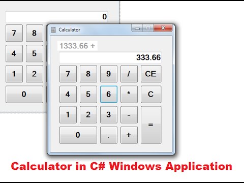 How to Make a Calculator in C# Windows Form Application Part-1