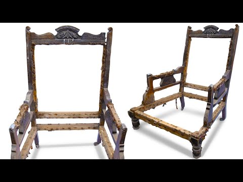 Professional Restoration Of A Broken Antique Chair