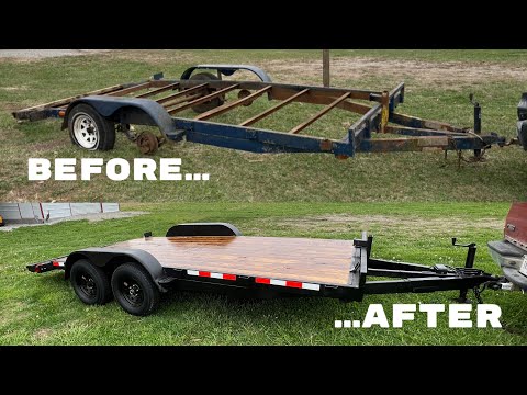 I bought the cheapest car hauler trailer I could find (full restoration)