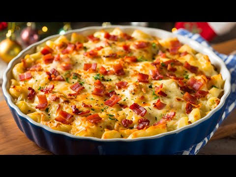 This recipe will surprise everyone!  The most delicious Christmas casserole with potatoes, cheese an
