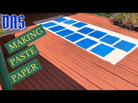 What is Paste Paper and How to Make it // Adventures in Bookbinding