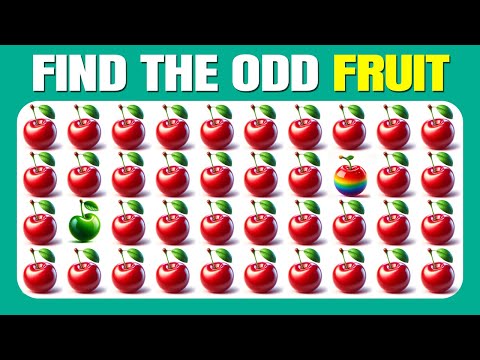 Find the ODD One Out - Fruit Edition 🥝🍓🍒| Easy, Medium, Hard - 30 Ultimate Levels| Quizzer Odin