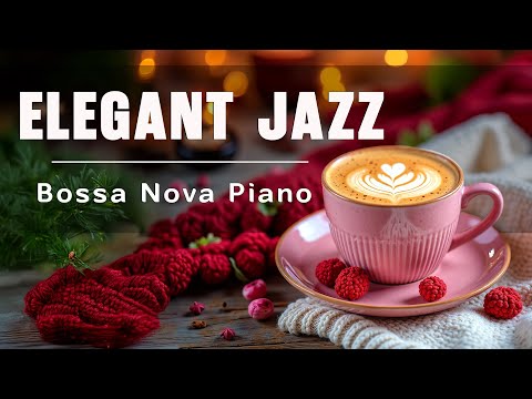 Elegant Jazz ☕ Romantic Valentine Piano Jazz Cafe & Sweet Bossa Nova Background for Relaxation