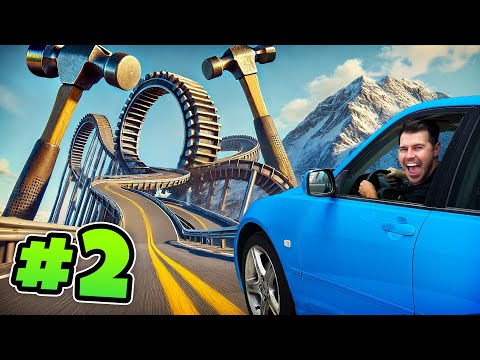Driving The World's Most Brutal Wipeout Course | BeamNG Part 2