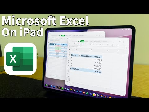 A guide to Microsoft Excel on the M4 iPad Pro. Tool bars, formulas, pivot tables, and more!