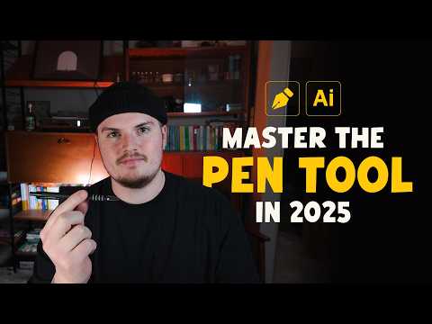 How To Use the Pen Tool In Adobe Illustrator 2025 || Beginner Tutorial