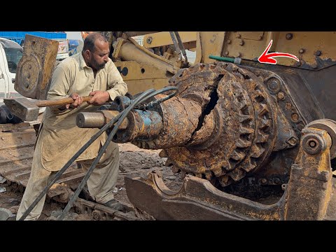 How to Repair a Cracked D155 Komatsu Final Drive Tube — Unbelievable Amazing Repair Process!