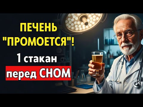 ПЕЧЕНЬ "ПРОМОЕТСЯ" ДО СКРИПА! 1 стакан перед сном — и жир выйдет сам. Метод 1964 года