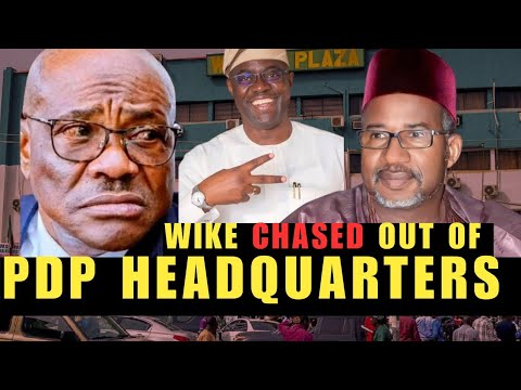 Bala Mohammed, Seyi Makinde Resist And Chase Wike Out Of PDP Headquarters. 