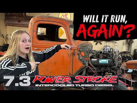First Start: 1941 Powerstroke Engine!!