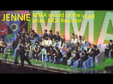 IDOL reaction JENNIE MMA 대상 "RECORD of the YEAR" 아이돌 리액션 제니 멜론뮤직어워드 대상수상 /25.12.20/