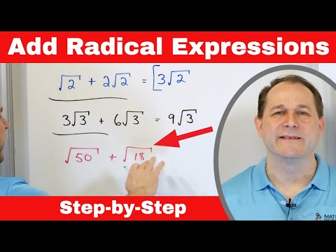 Add & Subtract Radical Expressions (Square Roots)