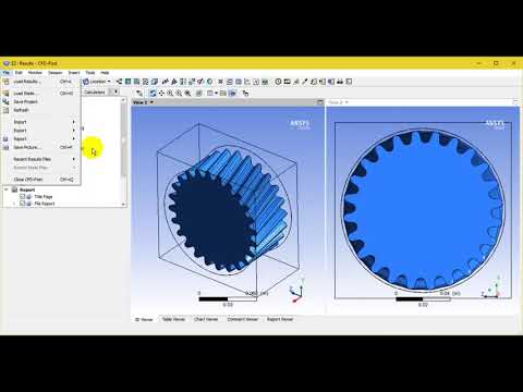 an example of gear and lubricant system by using multi-phase fluent flow