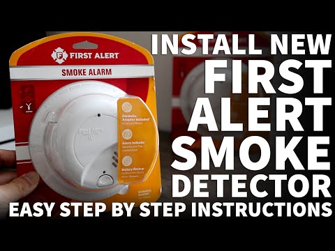 How to Install Hard Wired Smoke Detector - Easy Installation First Alert Smoke Detector Model 9120B