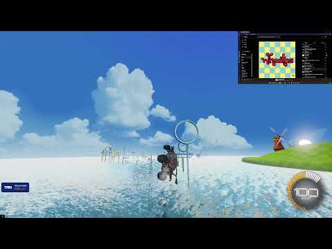 Playing Rocketleague and Listening to Music