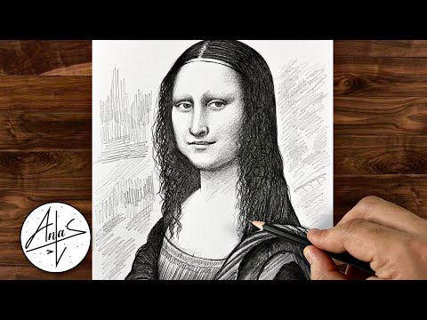 Sketching MONA LISA | Drawing Tutorial step by step for beginners