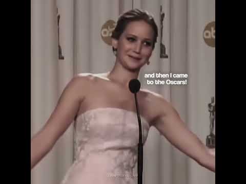 Jennifer Lawrence Being Awkward at Award Ceremonies || Part 2 #jenniferlawrence #jlaw #oscars