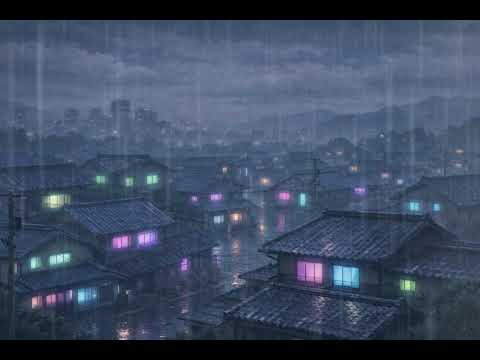 Night Shift Productivity to Soothe Intrusive Thoughts with Gentle Rain Lo-Fi