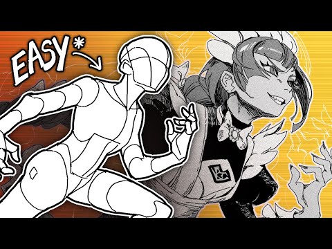 How to draw DYNAMIC poses