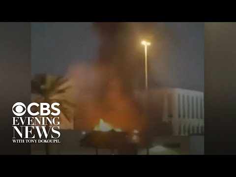 U.S. consulate grounds in Dubai set ablaze by suspected Iranian drone strike