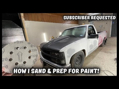HOW I SAND/PREP FOR LOW BUDGET PAINT JOBS (MY METHOD)