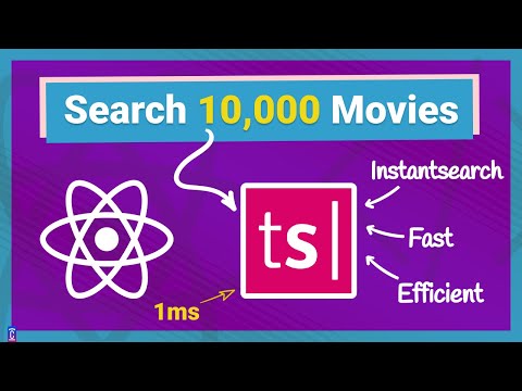 Build React Full-Text Instant Search App with Typesense - 10,000 Movies database