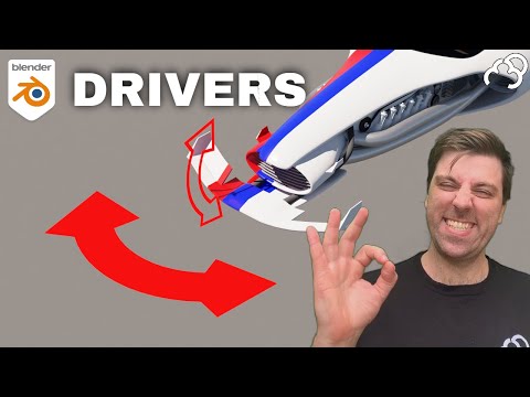Using Driver to Control a SCIFI Vehicle in Blender