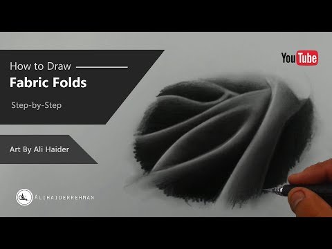 How to draw Fabric Folds | Fabric Creases